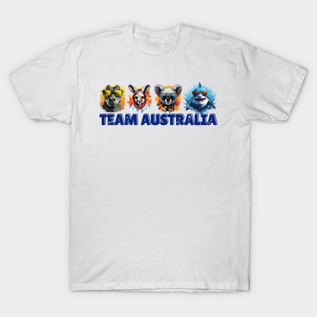 Team Australia T-Shirt by Micapox